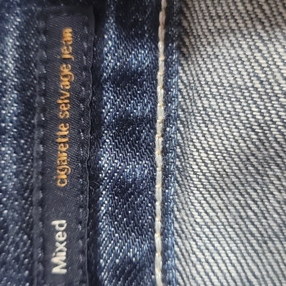 Citizens Of Humanity Dark Blue Cigarette Selvage Jeans Size 27 - Picture 8 of 9